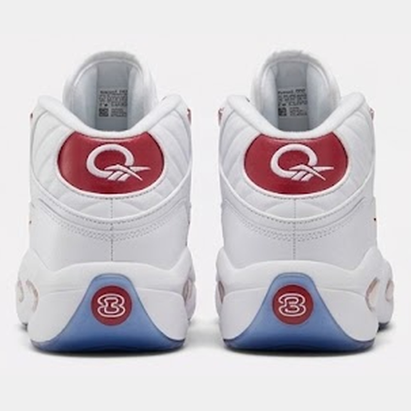 Reebok Question Mid White/Red - Image 5