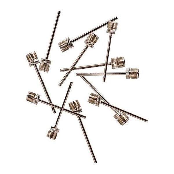 Inflating needles, extra-long nickel plated, dozen pack