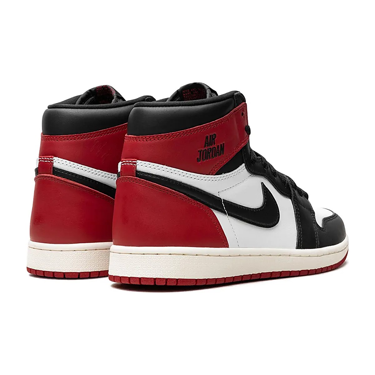 Air Jordan 1 High OG Black Toe Reimagined DZ5485-106 heel with AIR JORDAN callout