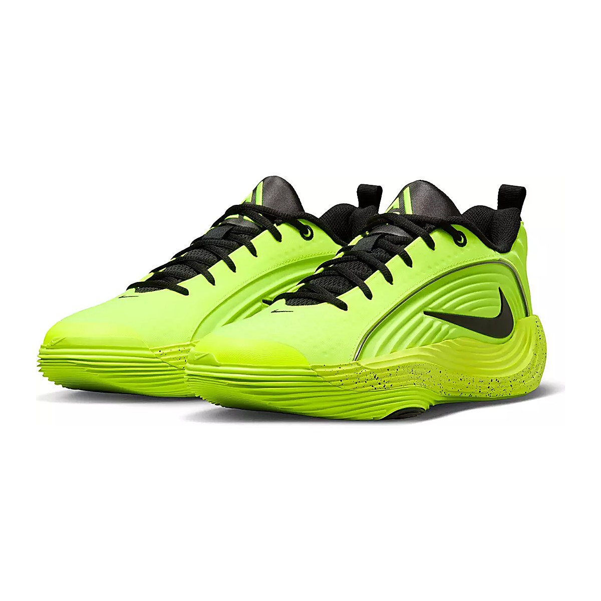 Nike Giannis Immortality 5 Barely Volt Black IM5130-700 three-quarter front view