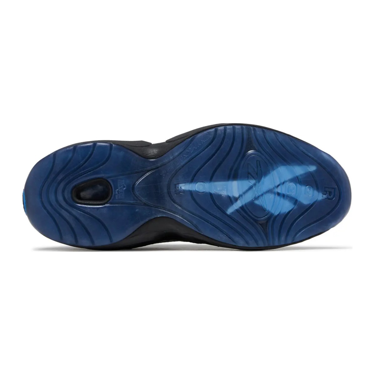 Reebok Question Mid Black/Blue outsole