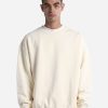 Grey Bunker Max Heavy Crewneck in Cream, front