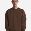 Grey Bunker Max Heavy Crewneck in Mocha, front