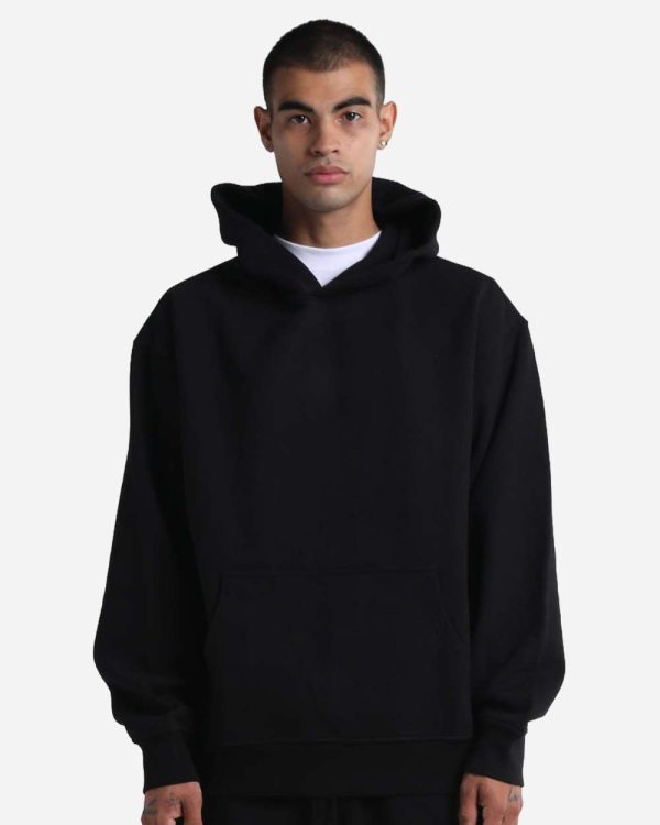 Grey Bunker Max Heavy Hoodie in Black, front