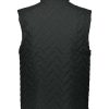 Holloway Men's Repreve Eco Quilted Vest in Black, back