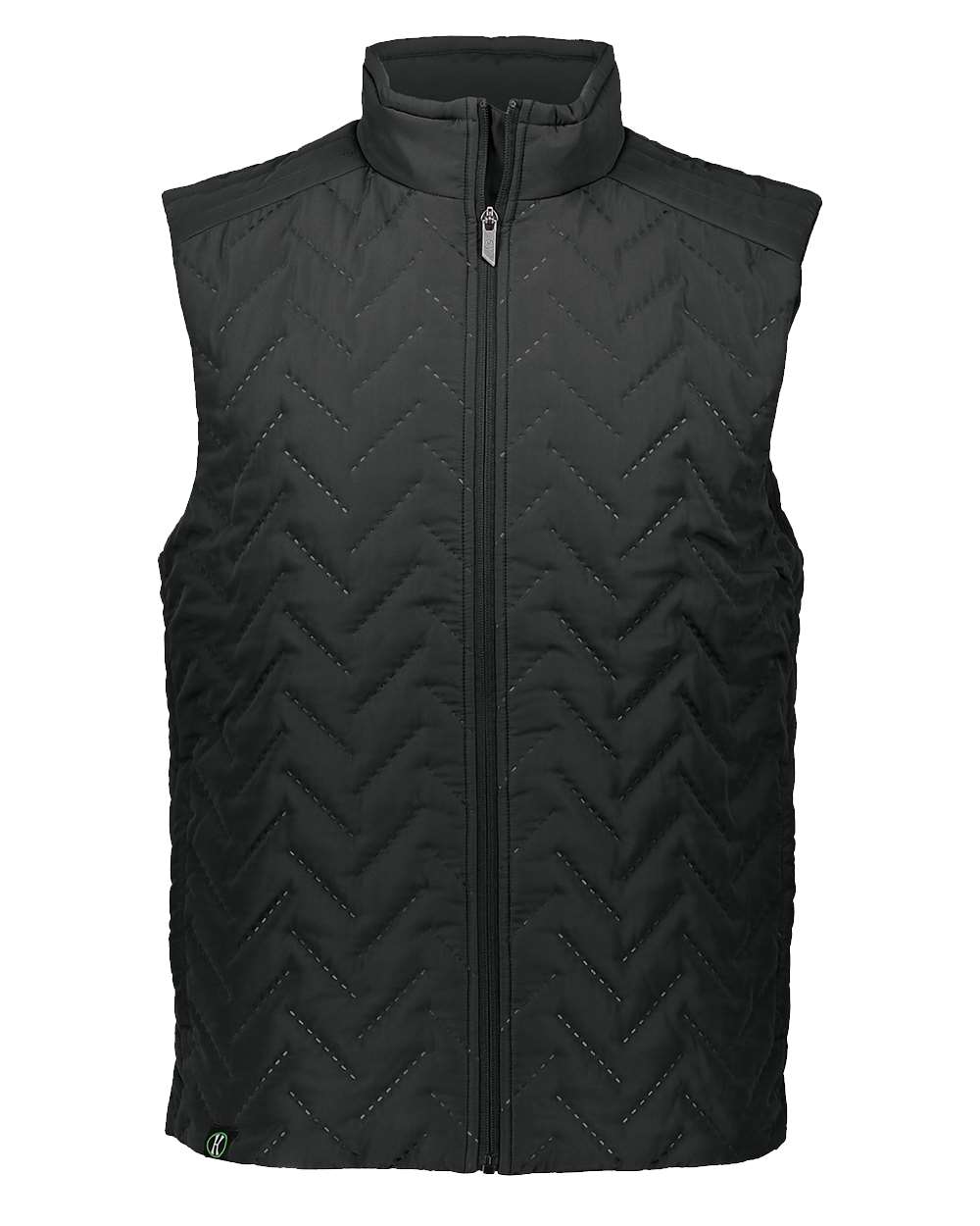 Holloway Men's Repreve Eco Quilted Vest in Black, front