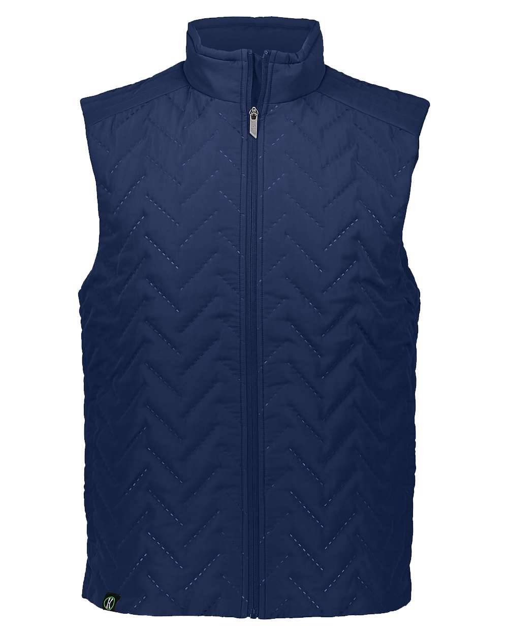 Holloway Men's Repreve Eco Quilted Vest in Navy, front