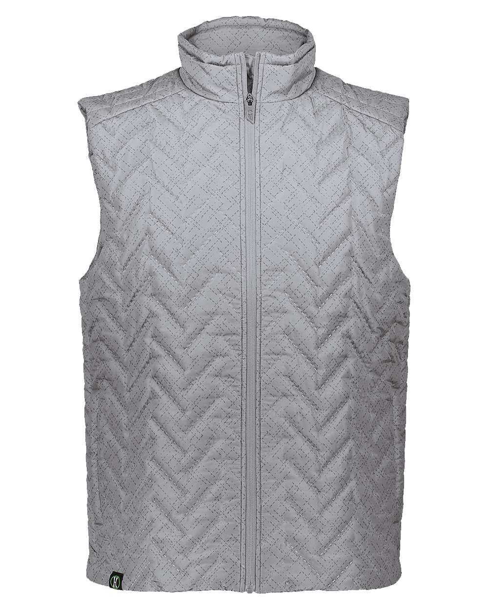 Holloway Men's Repreve Eco Quilted Vest in Tundra Haze Print, front