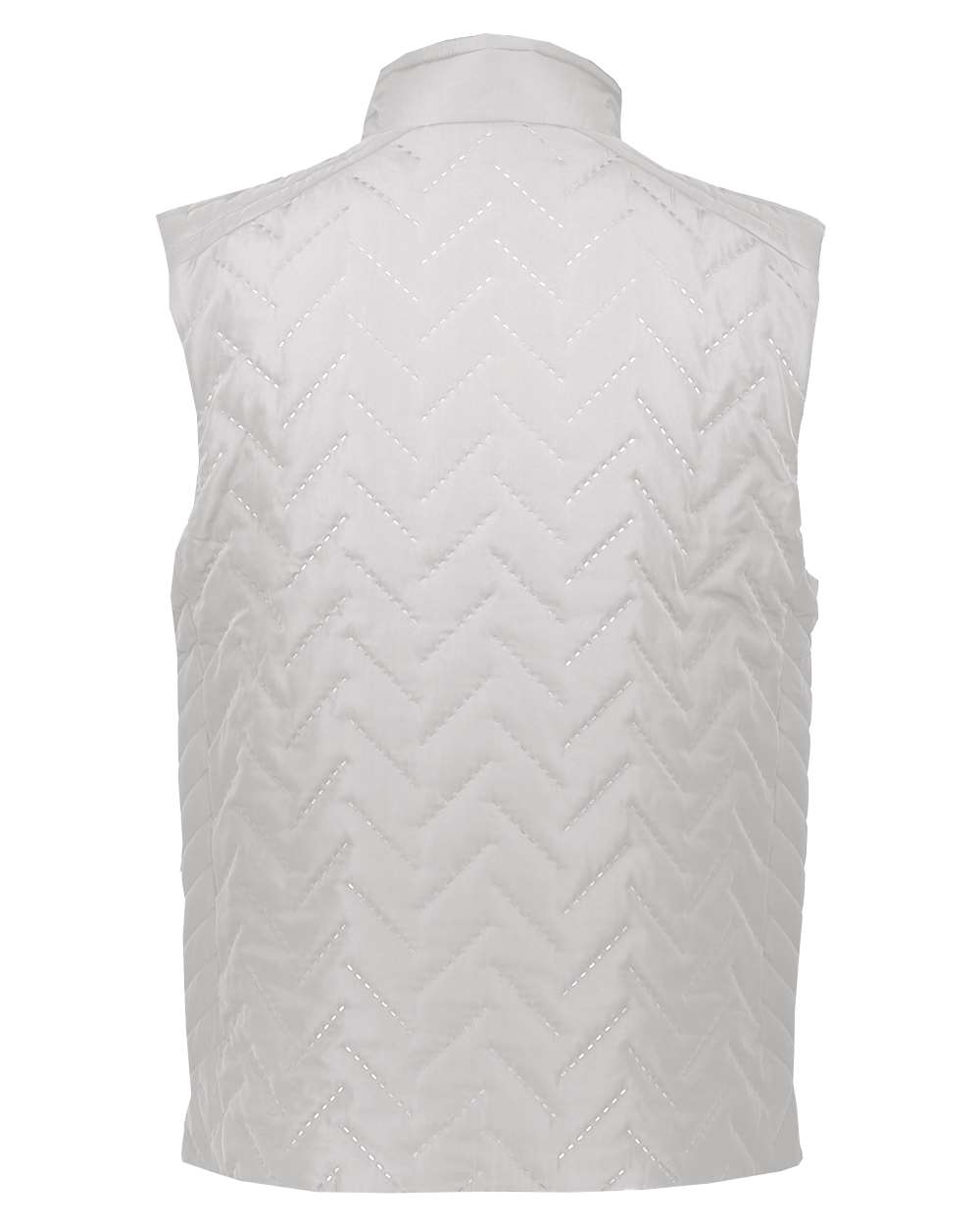 Holloway Men's Repreve Eco Quilted Vest in White, back