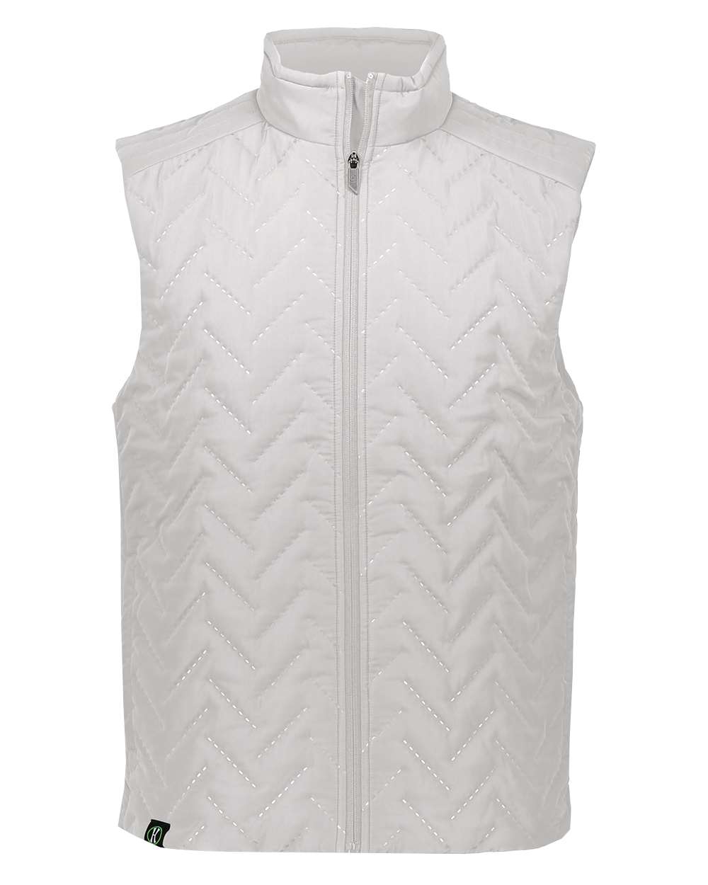 Holloway Men's Repreve Eco Quilted Vest in White, front