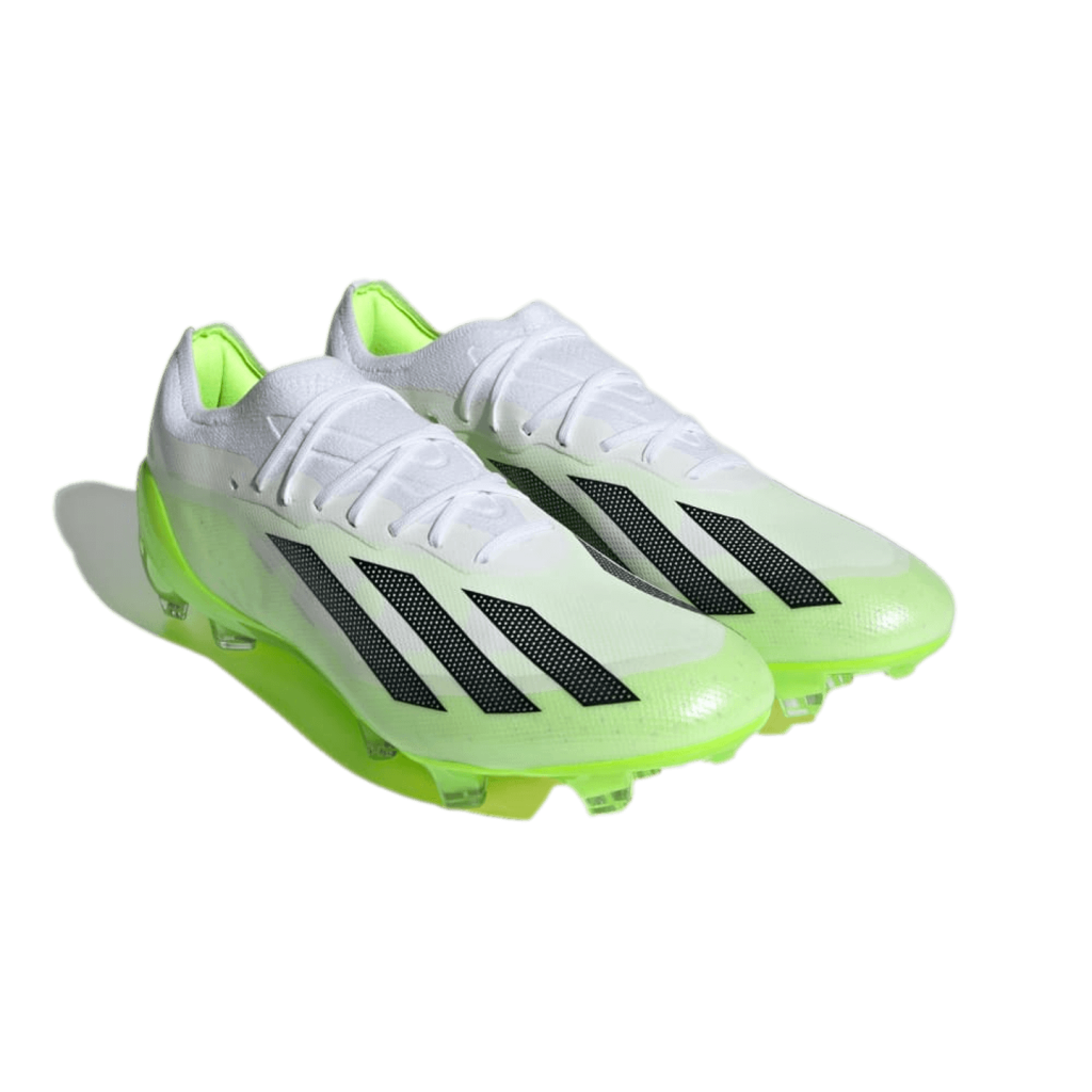 adidas X Crazyfast.1 FG — White / Black / Lucid Lemon — Men’s 13