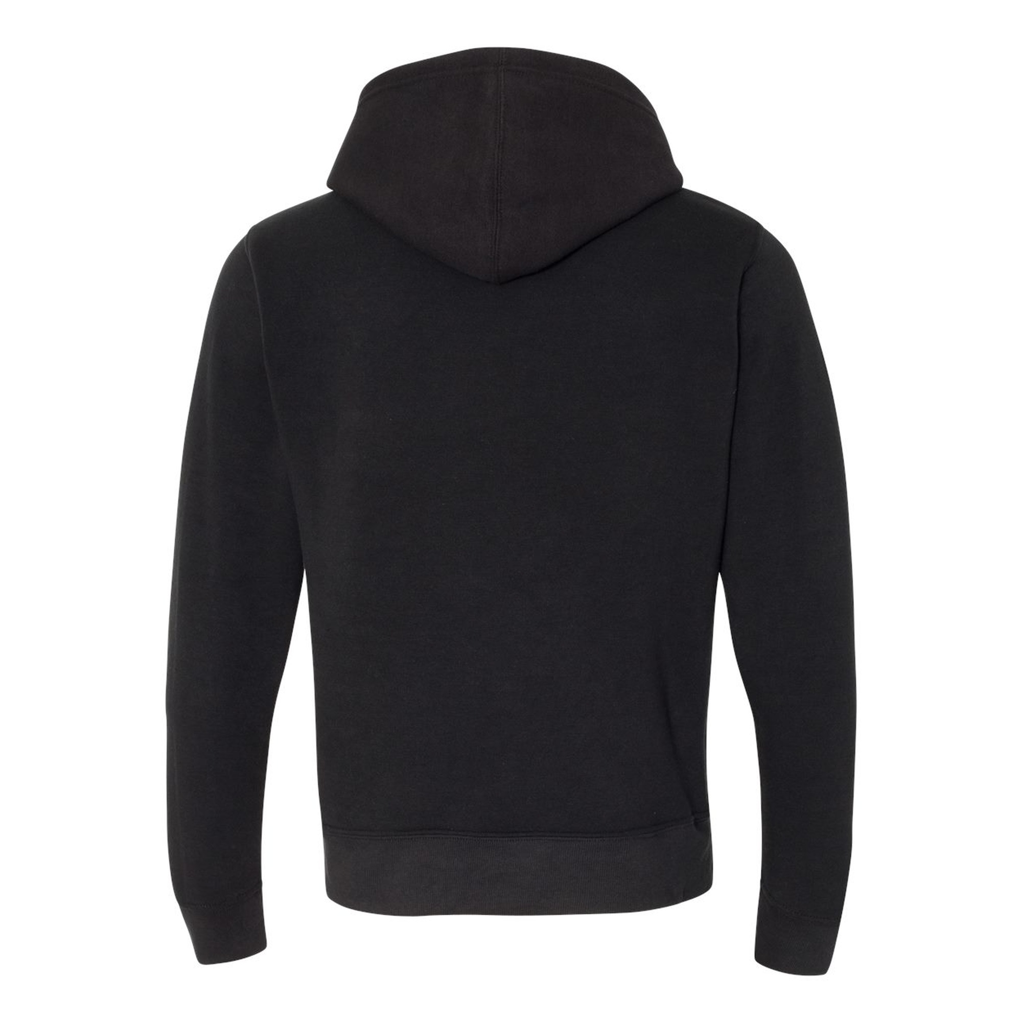 Grey Bunker Triblend Fleece Hoodie in Black Solid Back