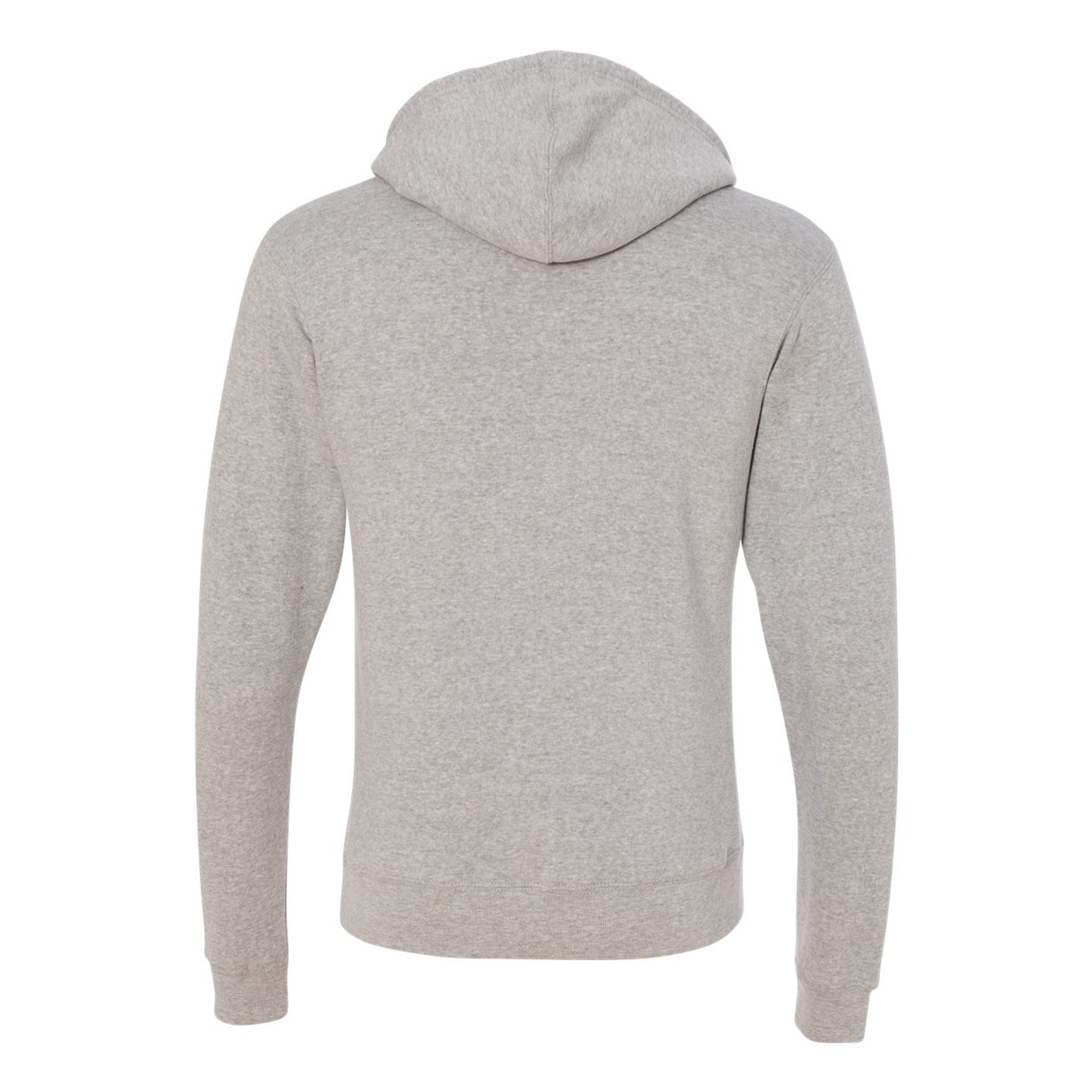Grey Bunker Triblend Fleece Hoodie in Grey Triblend Back