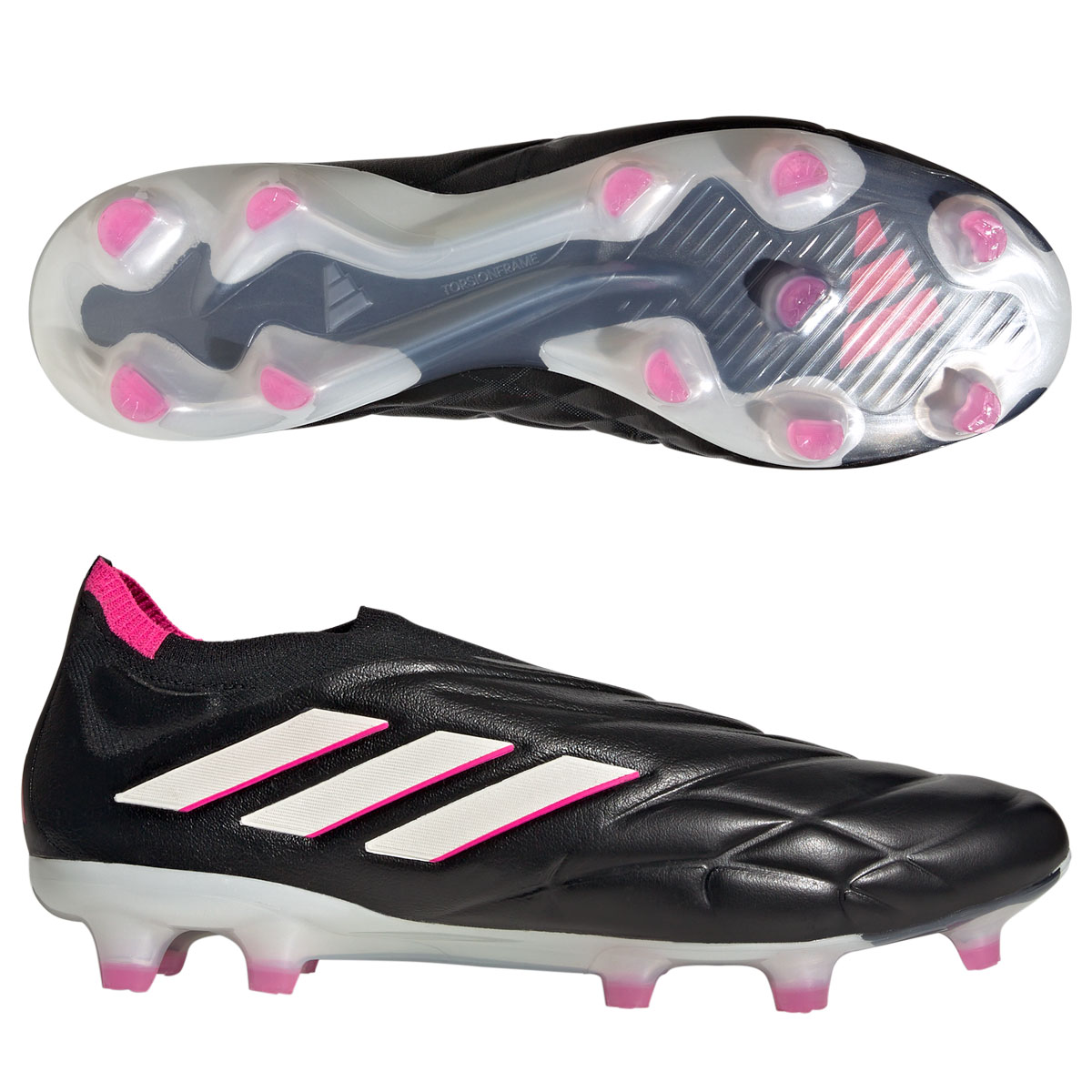 adidas Copa Pure+ FG — Black / White / Pink — Men’s 13
