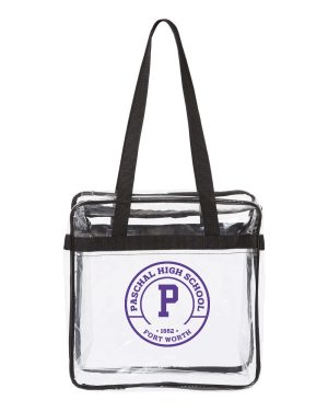 Paschal Panthers Clear Zip Tote