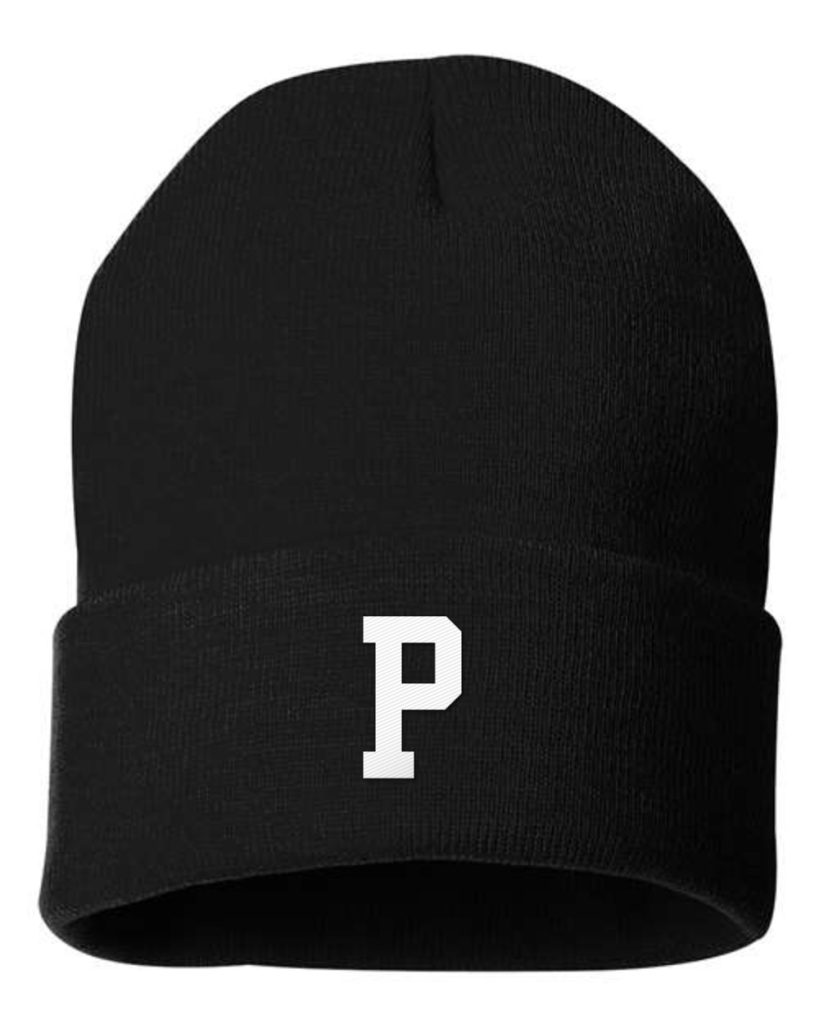 Paschal Panthers Cuffed Beanie - Block P - Black