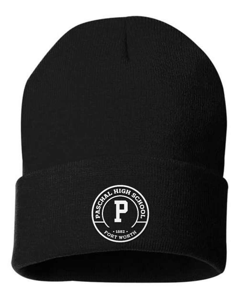Paschal Panthers Cuffed Beanie - Paschal Crest - Black