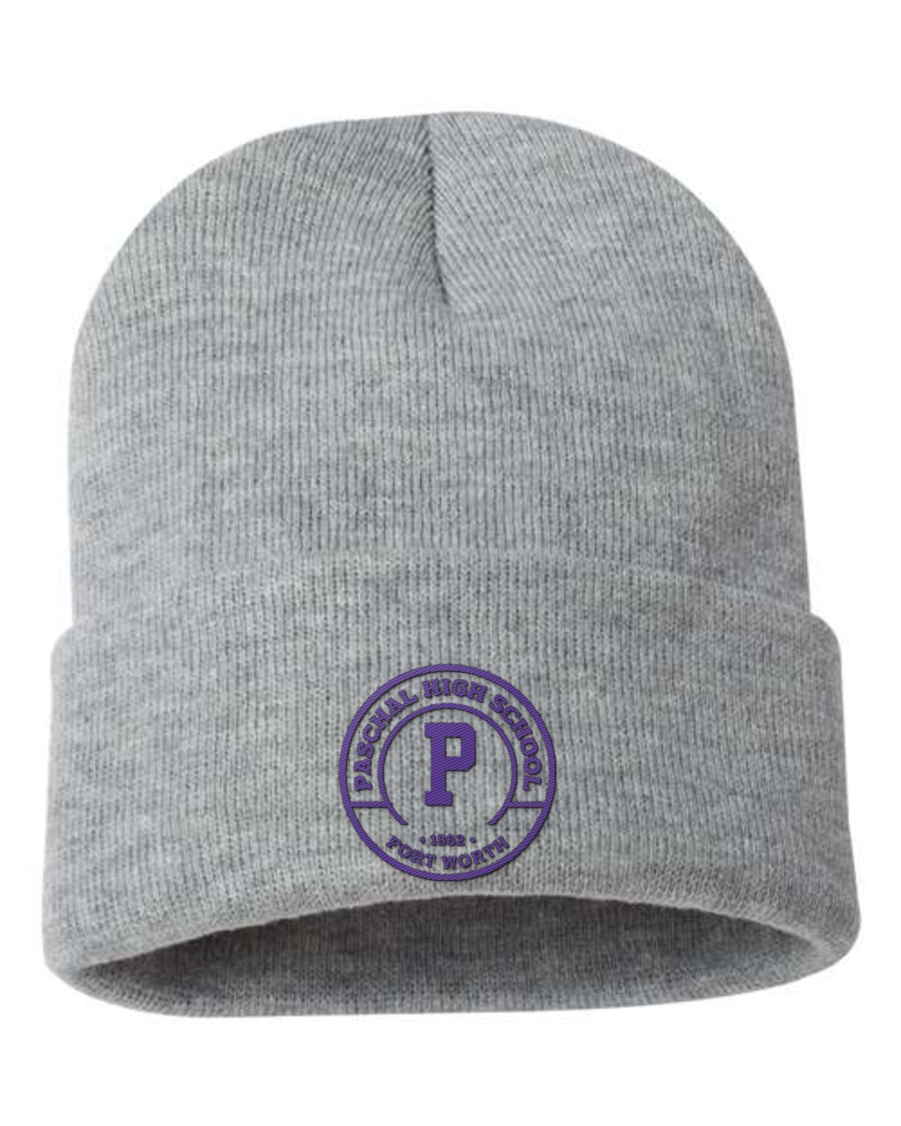 Paschal Panthers Cuffed Beanie - Paschal Crest - Grey