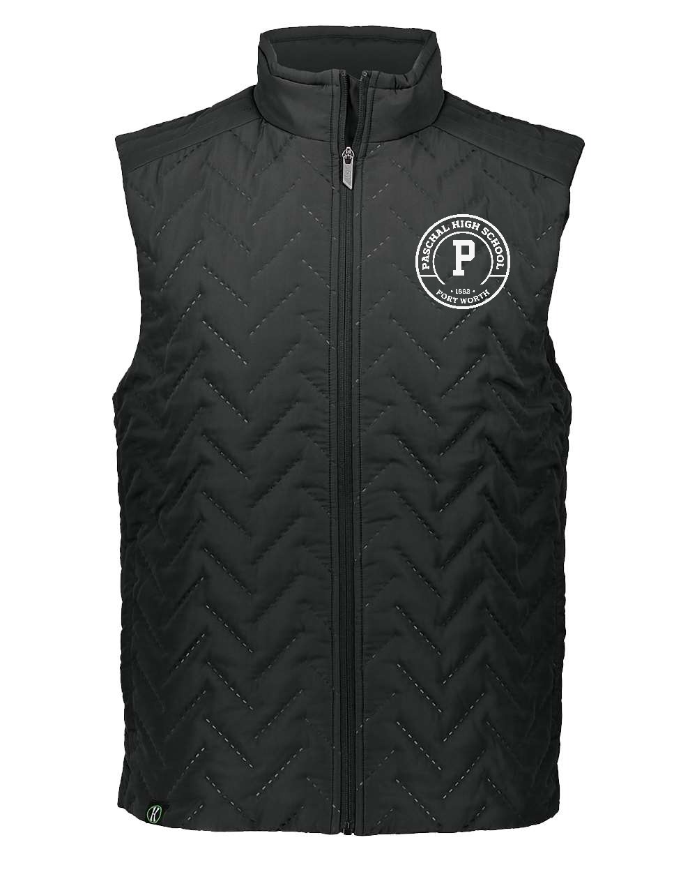 Paschal Panthers Quilted Vest black with white Paschal crest