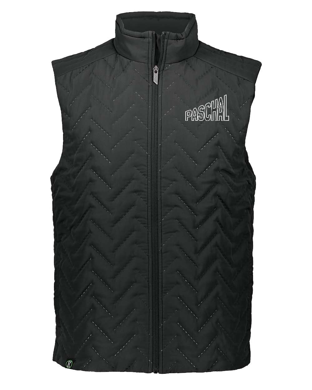 Paschal Panthers Quilted Vest black with white PASCHAL wordmark