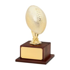 Gold-Finish Football Trophy — Life Size