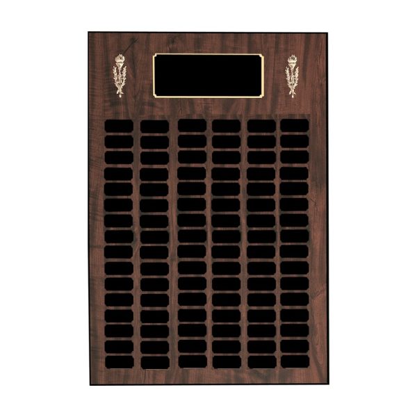 Perpetual Plaque with Torch Trim — 13 x 20 in., 40 Nameplates