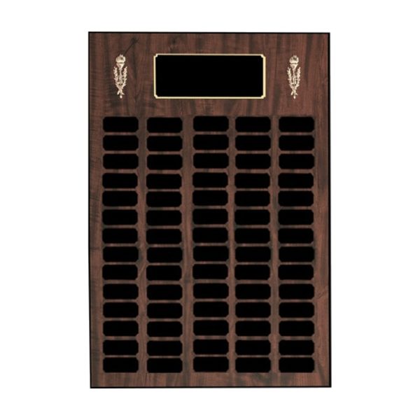 Perpetual Plaque with Torch Trim — 16 x 20 in., 70 Nameplates