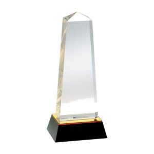 Solid Acrylic Obelisk Award — 4 1/2 x 10 1/2 in.