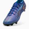 PUMA Ultra 5 Carbon Speed FG — Vivid Blue / Heat Fire — Men’s 13